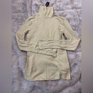 Express Cream Turtleneck Sweater